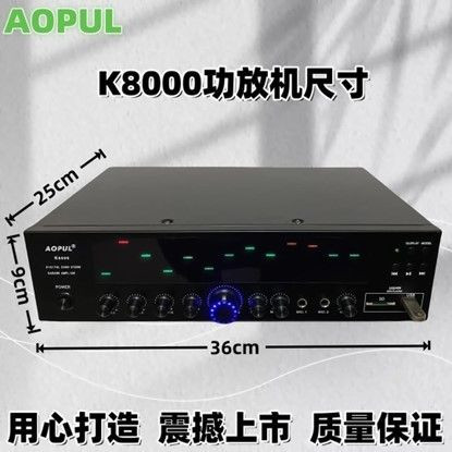 AOPUL new 2.0 mini HiFi amplifier reverberation home conference room radio school listening to music.