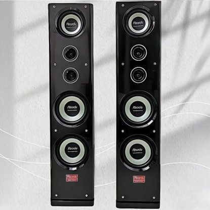 Piano black double speaker