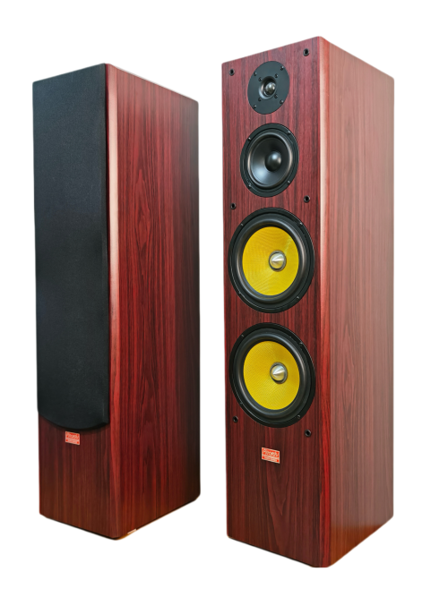 Dual 8.5 home 2.0 passive speakers three-way professional speakers floor-standing wooden fever heavy bass