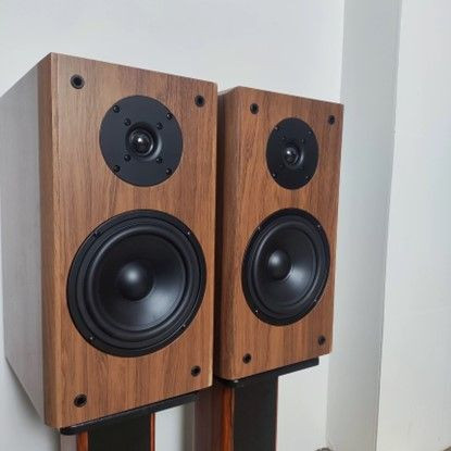 6.5-inch bookshelf speaker 6.5-inch passive speaker tweeter + bass speaker cherry wood speaker wooden 8-inch speaker